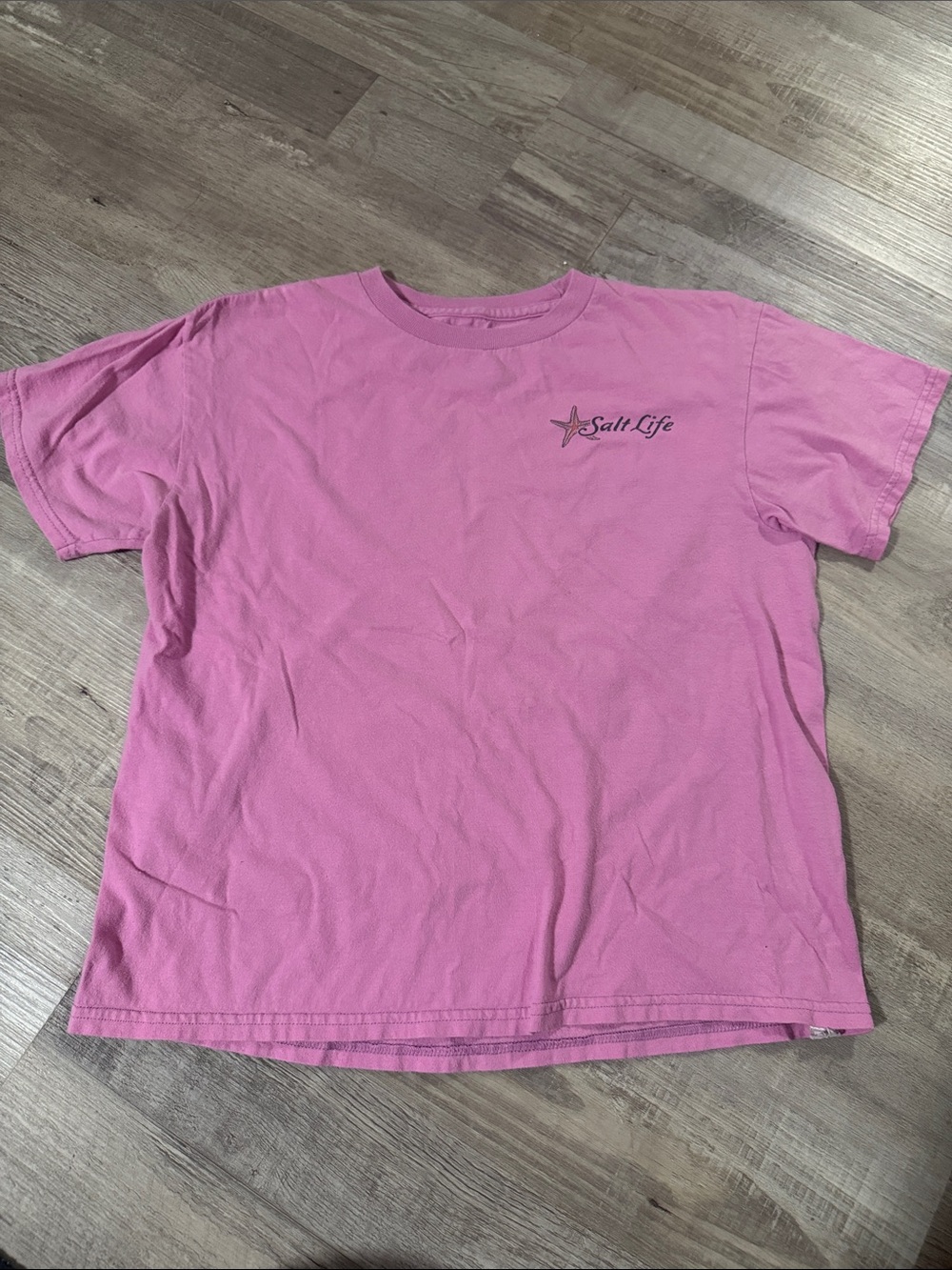 Salt Life Pink Short Sleeve Crewneck Tee